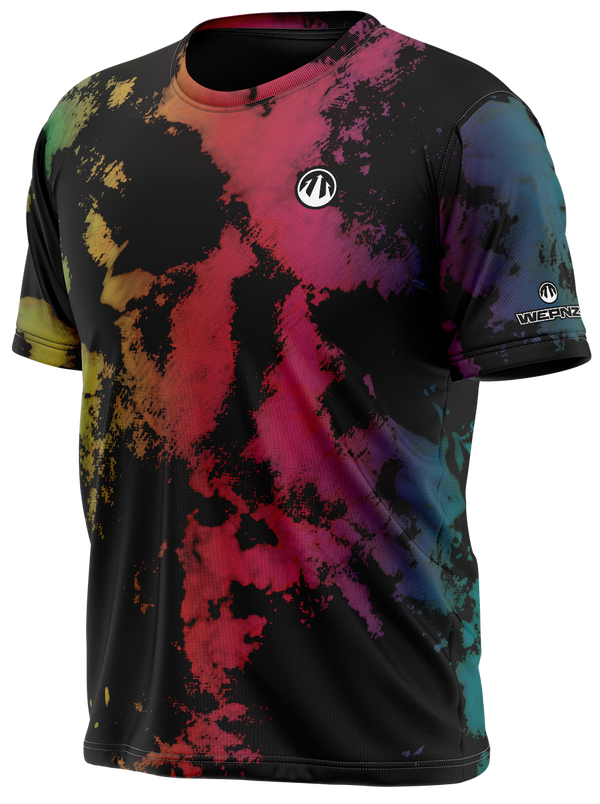Acid Wash Rainbow Tech Shirt
