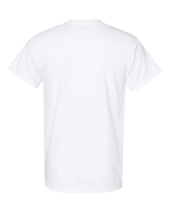 Hazard White Cotton Blend T-Shirt