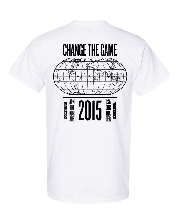 Change the Game White Cotton Blend T-Shirt