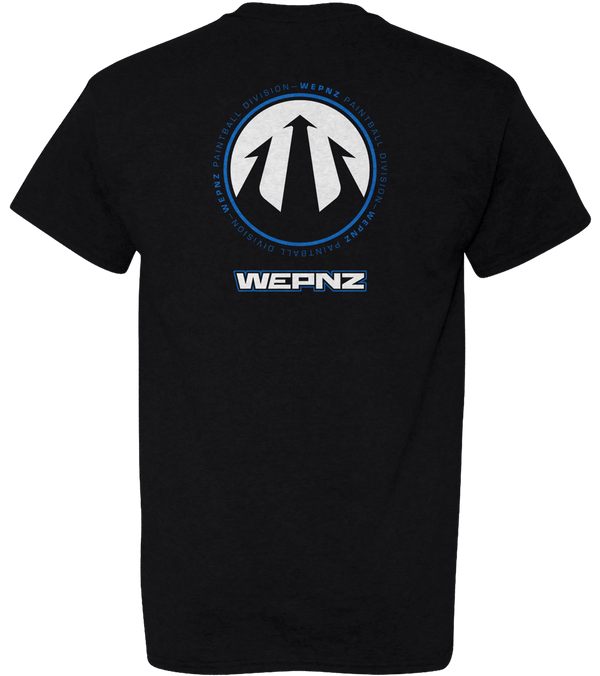 Wepnz (Black) Circle Logo Cotton Blend T-Shirt