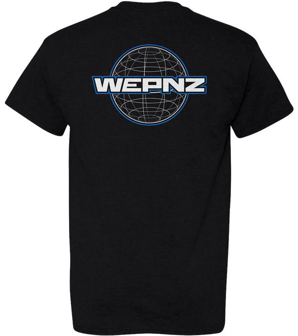 Wepnz (Black) World Logo Cotton Blend T-Shirt