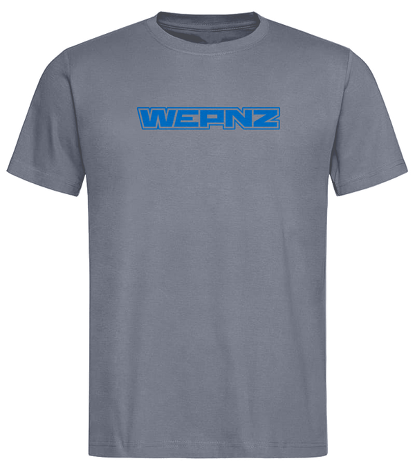 Wepnz (Grey) Circle Logo Cotton Blend T-Shirt