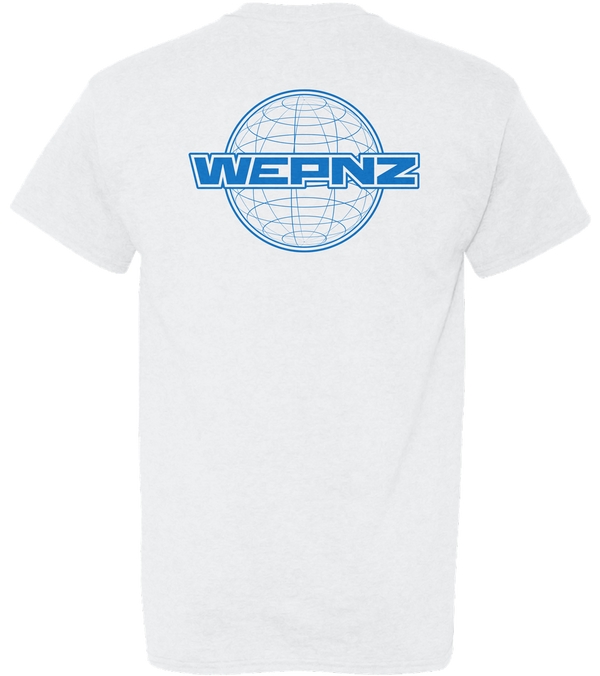 Wepnz (White) World Logo Cotton Blend T-Shirt