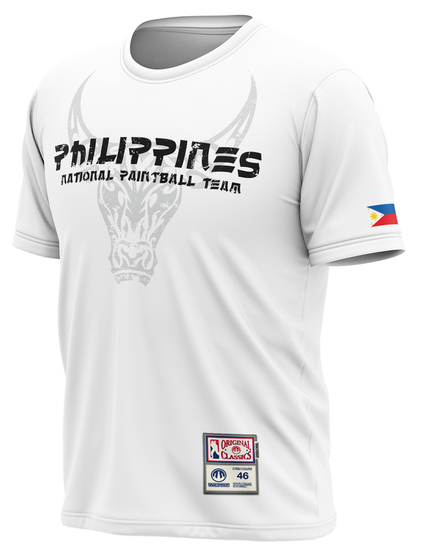 Team Philippines Distress White Tech Shirt