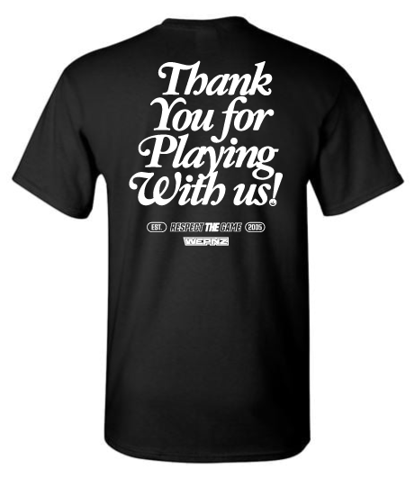 Thanks for Playing Black Cotton Blend T-Shirt