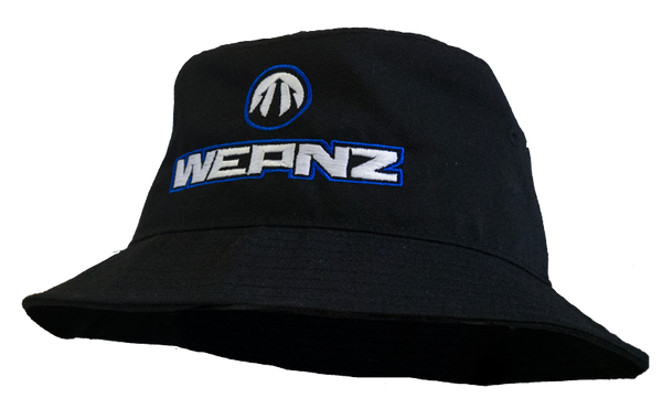 Wepnz Logo Bucket Hat (Black/Blue)