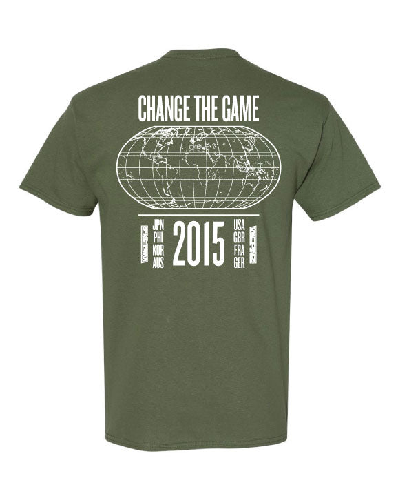 Change the Game Olive Cotton Blend T-Shirt