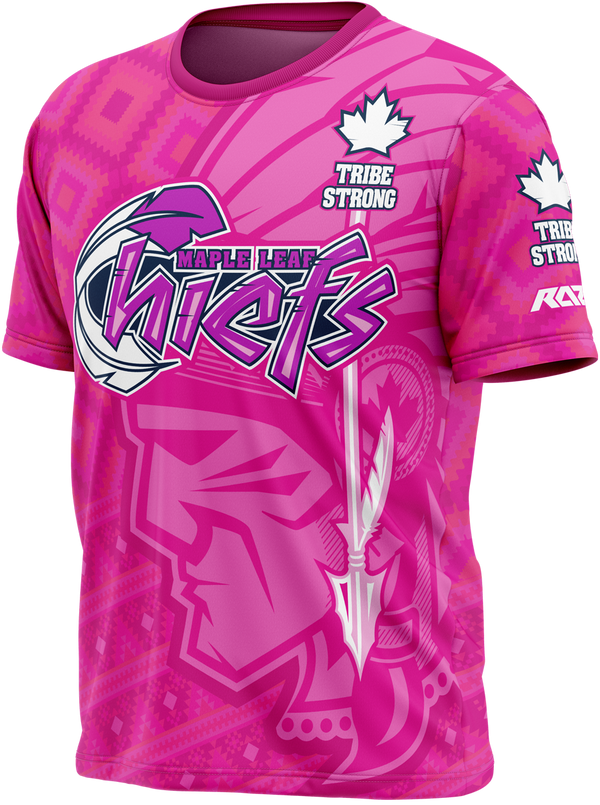 Maple Leaf Chiefs V5 (Breast Cancer) Tech Shirt