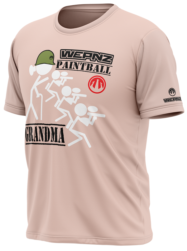 Paintball Grandma Pink Tech Shirt