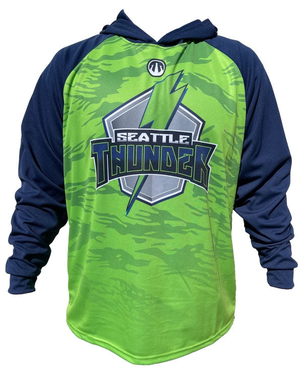 Seattle Thunder Team Gym Hoodie (Blue Sleeves)