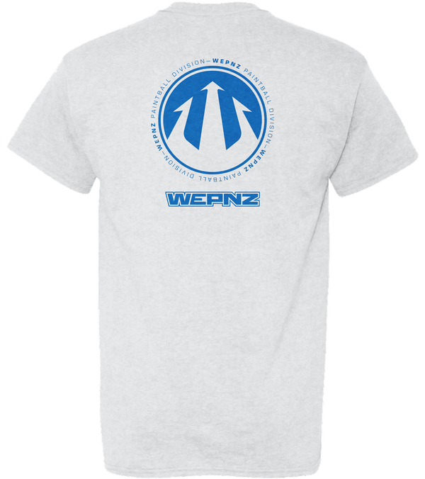 Wepnz (White) Circle Logo Cotton Blend T-Shirt
