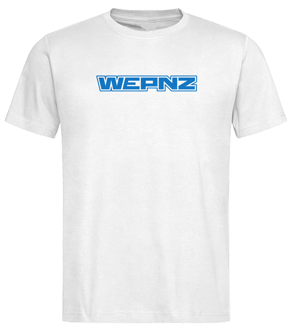Wepnz (White) Circle Logo Cotton Blend T-Shirt