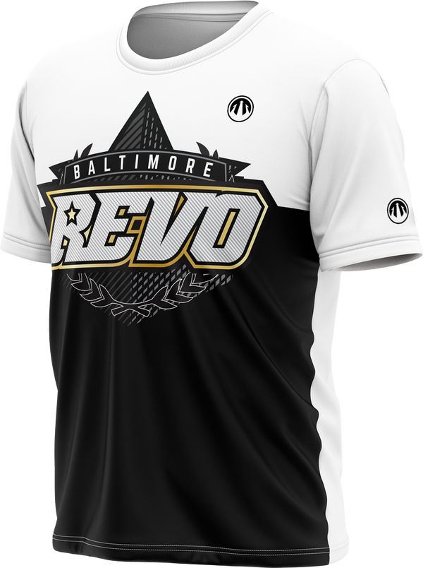 Baltimore Revo Logo (White/Black) Tech Shirt